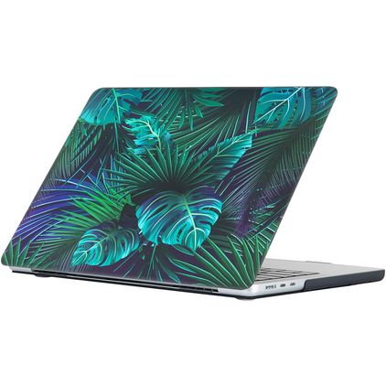 Mobigear Design MacBook Pro 13 tuuman (2016-2023) Kova MacBook-suojakuori - Palm Leafs - Malli A1706 / A1708 / A1989 / A2159 / A2289 / A2251 / A2338
