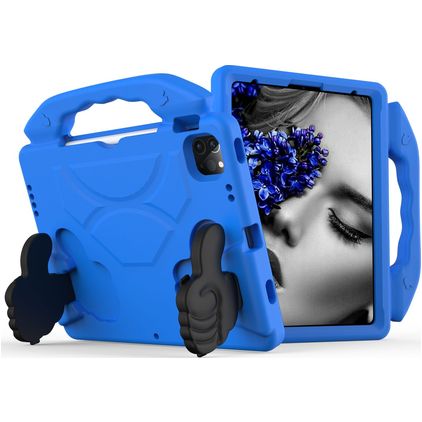 Mobigear Thumbs Up iPad Pro 11 polegadas (2022) Capa para crianças com pega - Azul