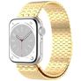 Mobigear London Ruostumaton teräs Apple Watch Ranneke Magneettilukko - 49/46/45/44 mm - Kulta