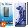 Mobigear Premium Xiaomi 11T Tempered Glass Screen Protector - Case Friendly - Black (2-Pack)