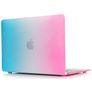 Mobigear Rainbow Matte MacBook 12 pulgadas (2015-2017) Carcasa rígida para MacBook - Azul / Rosa - Modelo A1534