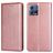 Mobigear Wallet Motorola Edge 30 Fusion Wallet case - Rose Gold