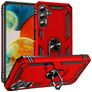 Mobigear Armor Ring Samsung Galaxy A24 Funda Plástico rígido Carcasa Antigolpes con anillo - Rojo