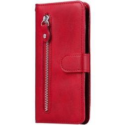 Mobigear Zipper Huawei P Smart (2020) Wallet case - Red
