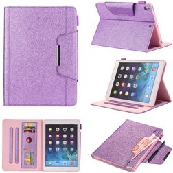 Mobigear Luxury iPad 8 (2020) Wallet case + Stylus Holder - Purple
