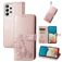 Mobigear Clover Samsung Galaxy A73 Lompakkokotelo + Setelitasku - Ruusukulta