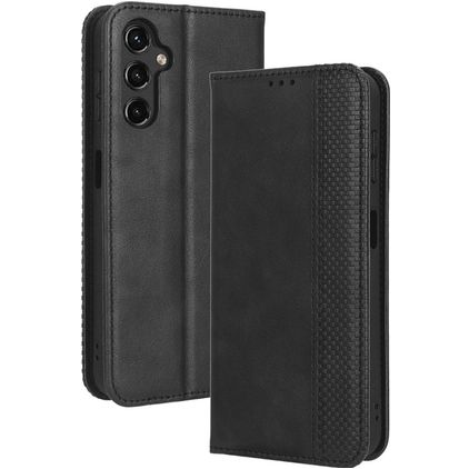 Mobigear Sensation Samsung Galaxy A14 Knížkové pouzdro Peněženka - Černá
