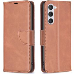 Mobigear Excellent Samsung Galaxy S25 Knížkové pouzdro Peněženka - Hnědá