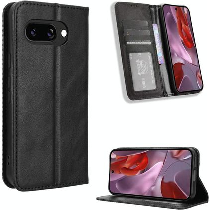 Mobigear Sensation Google Pixel 9a Pungetui med Seddelrum - Sort