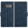 Mobigear Slim Magnet Google Pixel 6 Pro Cover a libro portafoglio - Blu scuro