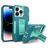 Mobigear Heavy Armor Stand iPhone 14 Pro Max Hardcase Back cover Antiurto con supporto - Verde