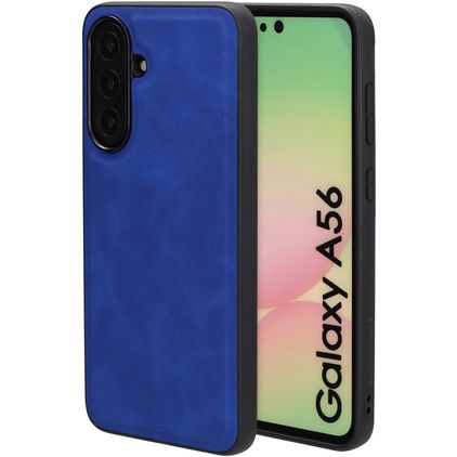 Mobiparts Classic Samsung Galaxy A56 MagSafe TPU / Skóra ekologiczna Etui plecki - Sapphire Blue