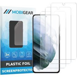 Mobigear Samsung Galaxy S21 Skærmbeskytter Folie - Case Friendly (3-pak)