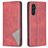 Mobigear Rhombus Slim Samsung Galaxy A55 Knížkové pouzdro - Červená
