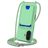 Mobigear Lanyard Card iPhone 16 Plus Silicona Funda con cuerda y tarjetero - Verde