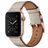 Mobigear Firenze Pasek Skóra naturalna do Apple Watch Sprzączka - 49/46/45/44 mm - Beżowy
