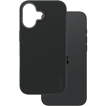 CARE by PanzerGlass Fashionable iPhone 16 Silikone MagSafe Bagsidecover - Sort