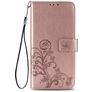 Mobigear Clover Samsung Galaxy A21s Pungetui med Seddelrum - Rosaguld