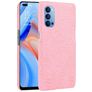 Mobigear Croco OPPO Reno 4 Hardcase Etui plecki - Różowy