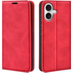Mobigear Retro Slim iPhone 17 Funda tipo libro Cartera - Rojo