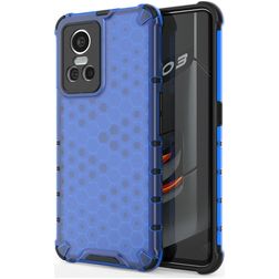 Mobigear Honeycomb Realme GT Neo 3 Hard Case Back cover Shockproof - Blue