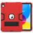 Mobigear ShieldStand iPad 11 (2025) Plastica rigida / Silicone Back cover + Supporto - Nero / Rosso