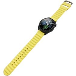 Mobigear Bumpy Silikon Smartwatch Armband Spänne - 22 mm - Gul