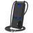 Mobigear Lanyard Card iPhone 16 Plus Silikone Cover med snor og kortholder - Sort