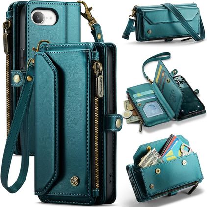 CaseMe C36 iPhone 17e Funda tipo libro Cartera - Azul