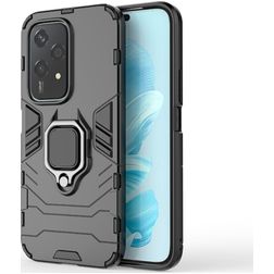 Mobigear Armor Ring HONOR 200 Lite Funda Plástico rígido Carcasa Antigolpes con anillo - Negro