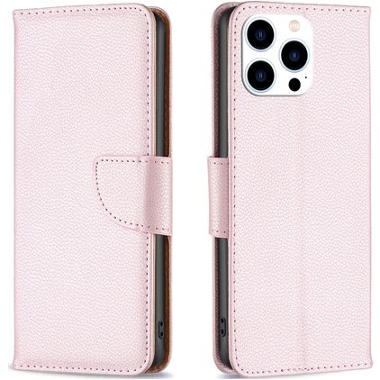 Mobigear Excellent iPhone 16 Pro Max Wallet case - Rose Gold