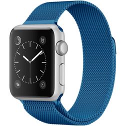 Mobigear Color Loop Milanesisk loop Apple Watch Armband Magnetlås - 42/41/40/38 mm - Mörkblå