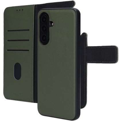Mobiparts Samsung Galaxy A17 Cover Ægte læder Aftageligt 2-i-1-pungetui med Seddelrum - Grøn