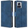Mobigear Croco Motorola Edge 30 Ultra Wallet case - Blue