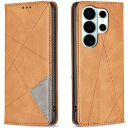Mobigear Rhombus Slim Samsung Galaxy S26 Ultra Wallet case - Cognac