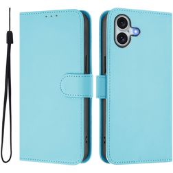 Mobigear Urban Wallet iPhone 16 Plus Plånboksfodral med sedelfack - Blå