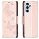 Mobigear Butterfly Samsung Galaxy A54 Plånboksfodral med sedelfack - Roséguld