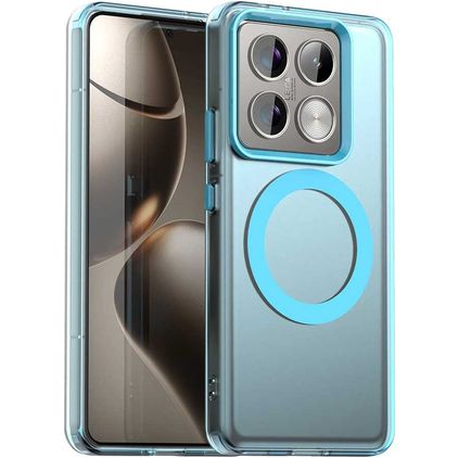 Mobigear Shockproof Xiaomi 14T Pro MagSafe Hardcase Back cover - Blu