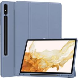 Mobigear Tri-Fold Gel Samsung Galaxy Tab S9 Plus TPU / Poliuretano (PU) Cover a libro + Portapenna - Viola