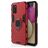 Mobigear Armor Ring Samsung Galaxy A03s Hard Case Back cover Shockproof with Ring Holder - Red