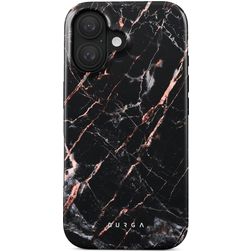 Burga Tough iPhone 16 Fodral Hårdplast Skal Stötsäkert - Rose Gold Marble