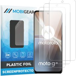 Mobigear Motorola Moto G32 Protezione schermo in pellicola - Compatibile con le cover (confezione da 3)