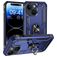 Mobigear Armor Ring iPhone 15 Plus Hard Case Back cover Shockproof with Ring Holder - Blue
