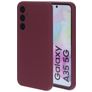 Mobiparts Samsung Galaxy A35 Silicone Back cover - Plum Red