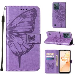 Mobigear Butterfly Realme C31 Capa livro Carteira - Roxo