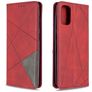 Mobigear Rhombus Slim Samsung Galaxy A41 Wallet case - Red