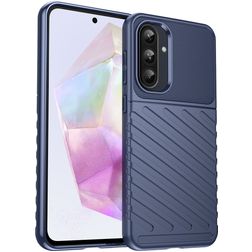 Mobigear Groove Samsung Galaxy A56 Flexibel TPU Skal - Blå