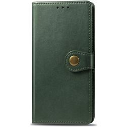 Mobigear Snap Button iPhone 11 Pro Funda tipo libro Cartera - Verde