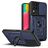 Mobigear Armor Ring Cam Slide Samsung Galaxy M53 Plástico rígido Capa traseira Antichoque com anel - Azul
