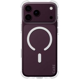 CARE by PanzerGlass Fashionable iPhone 18 Pro Max MagSafe Flexibel TPU Skal - Transparent / Vit